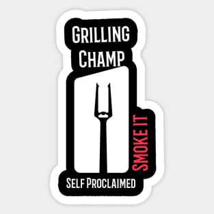 BBQ Champ Smoke it Sticker